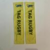 Paire de tags pour tag rugby jaunes