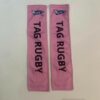 Paire de tags pour tag rugby roses