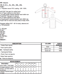 Parka doudoune unisex