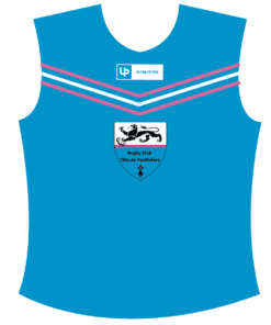 Chasuble d_entrainement en sublimation Adulte ou enfant Bleu Face