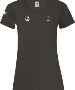 T-shirt Les Tigres d'Asnières XV du Tigre Rugby Asnières Noir Femme