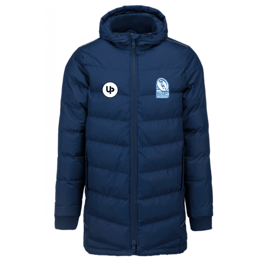 Parka unisexe adulte bleu marine ecole de rugby tulle