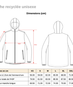 Guide des tailles Parka K6152