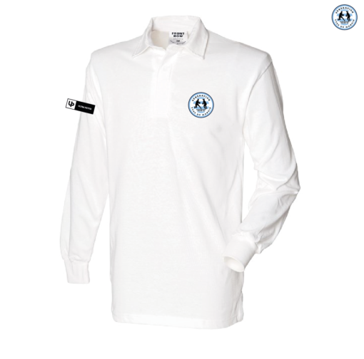 Polo de rugby coton Blanc Génération Yves du Manoir GYDM