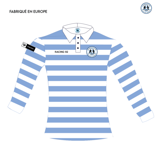 Polo de rugby manches longues en sublimation GYDM - recto