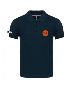 Polo enfant manches courtes bleu marine Asnières Hockey sur Gazon