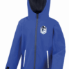 Softshell à capuche bleu Enfant avec écusson Lannion Athlétisme
