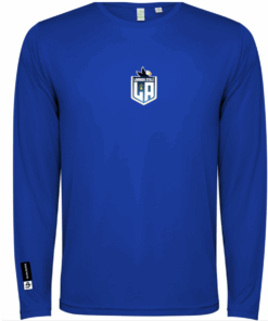 T-shirt manches longues bleu Femme Lannion Athlétisme