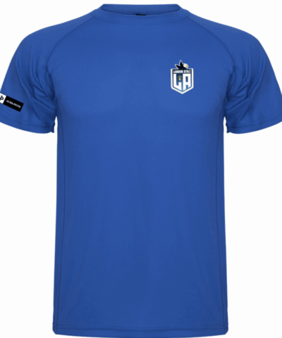 t-shirt manches courtes bleu homme enfant lannion athletisme