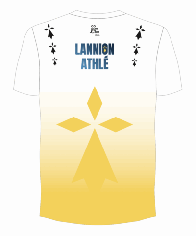 t-shirt manches courtes sublime lannion athletisme derriere