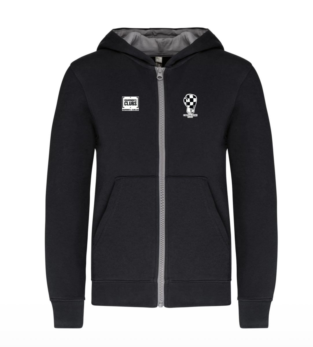 Sweat zippé capuche Chessboxing - Homme